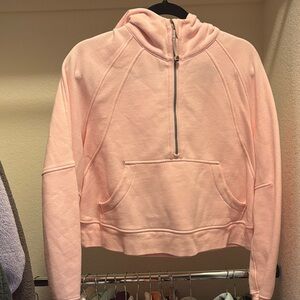 Lululemon Athletica Light Pink Half-Zip Sweatshirt